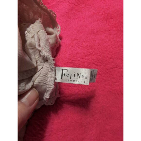 Felina Lingerie White Raceback Bralette Women's Size XL - Picture 3 of 4